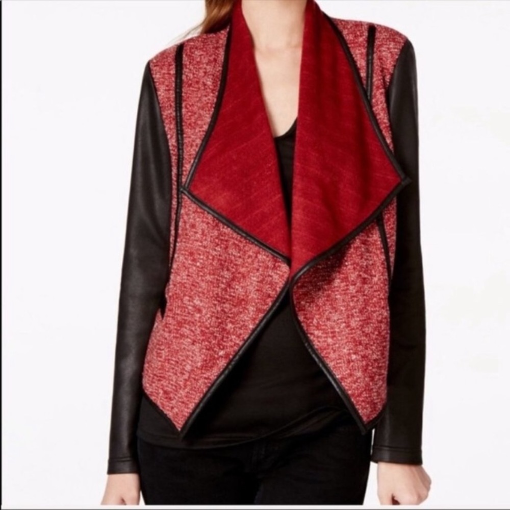 Kut From the Cloth faux leather Cardigan
